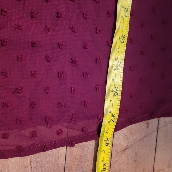 Style &Co Textured Semi Sheer Blouse with Tank Size 1X - Picture 9 of 10